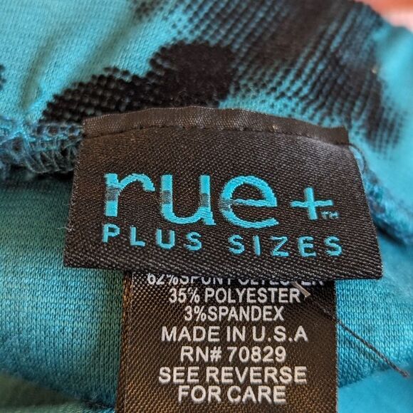 Rue21+ Blue and Black Mini Skirt Plus Size - Picture 7 of 7